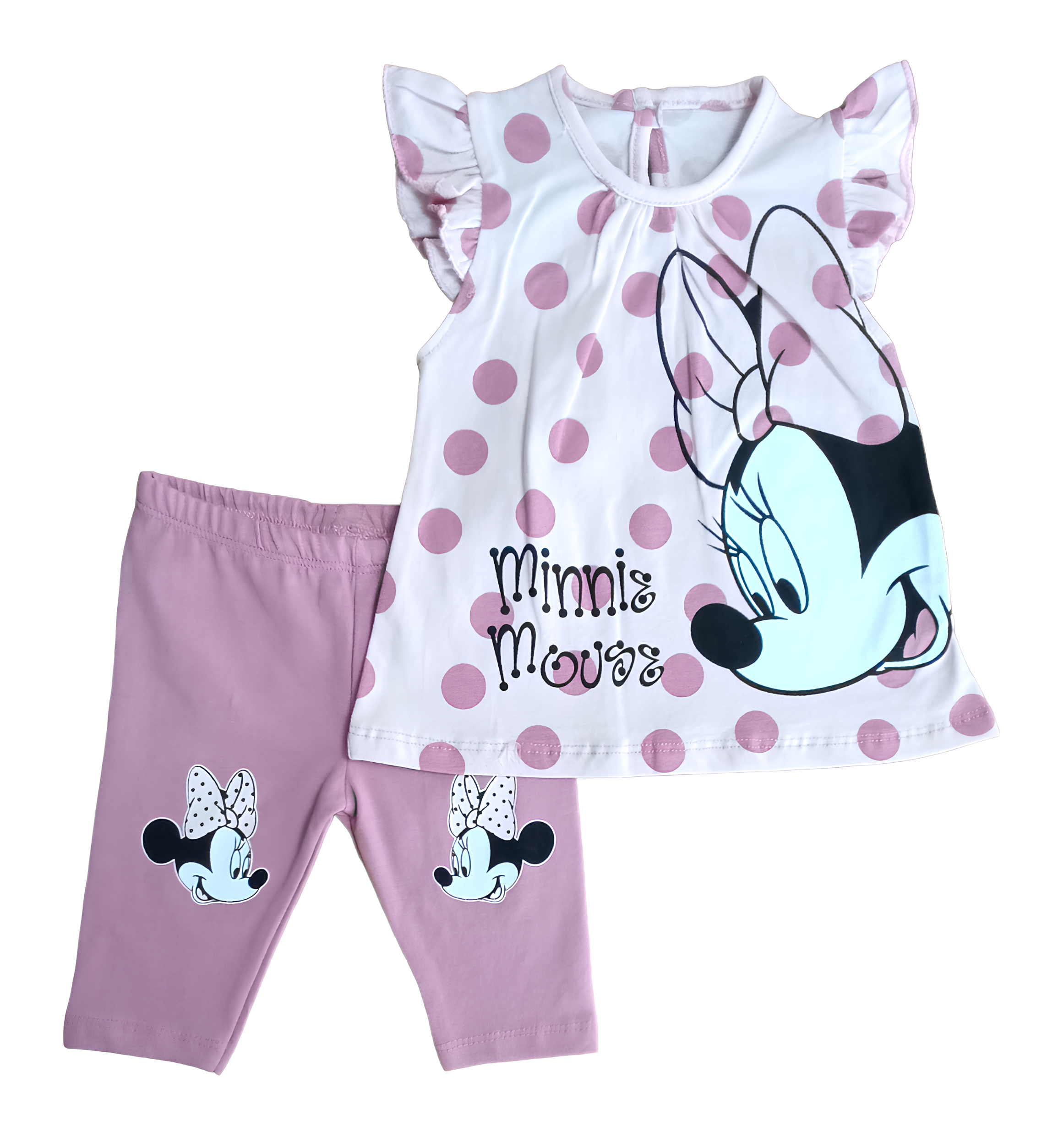 Çaren Baby Minnie Mouse Kız Bebek 2’li Takım