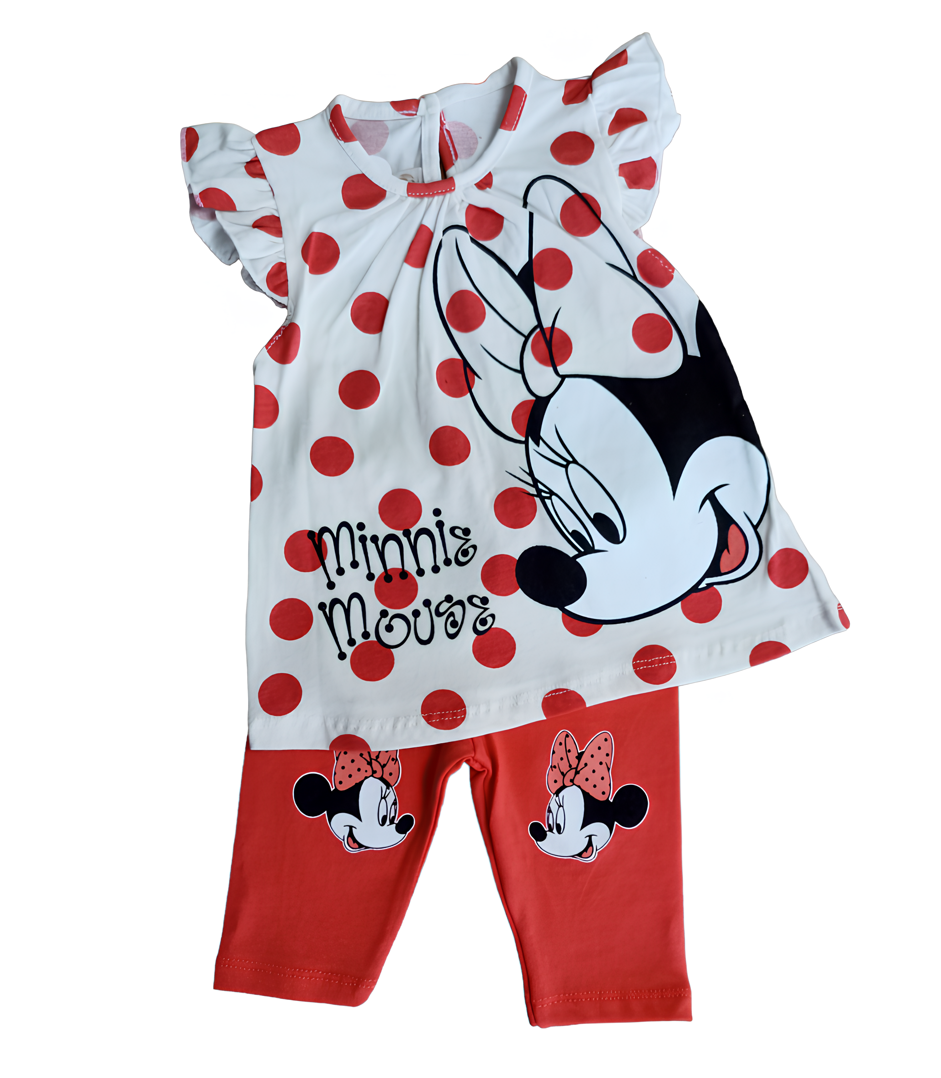 Çaren Baby Minnie Mouse Kız Bebek 2’li Takım