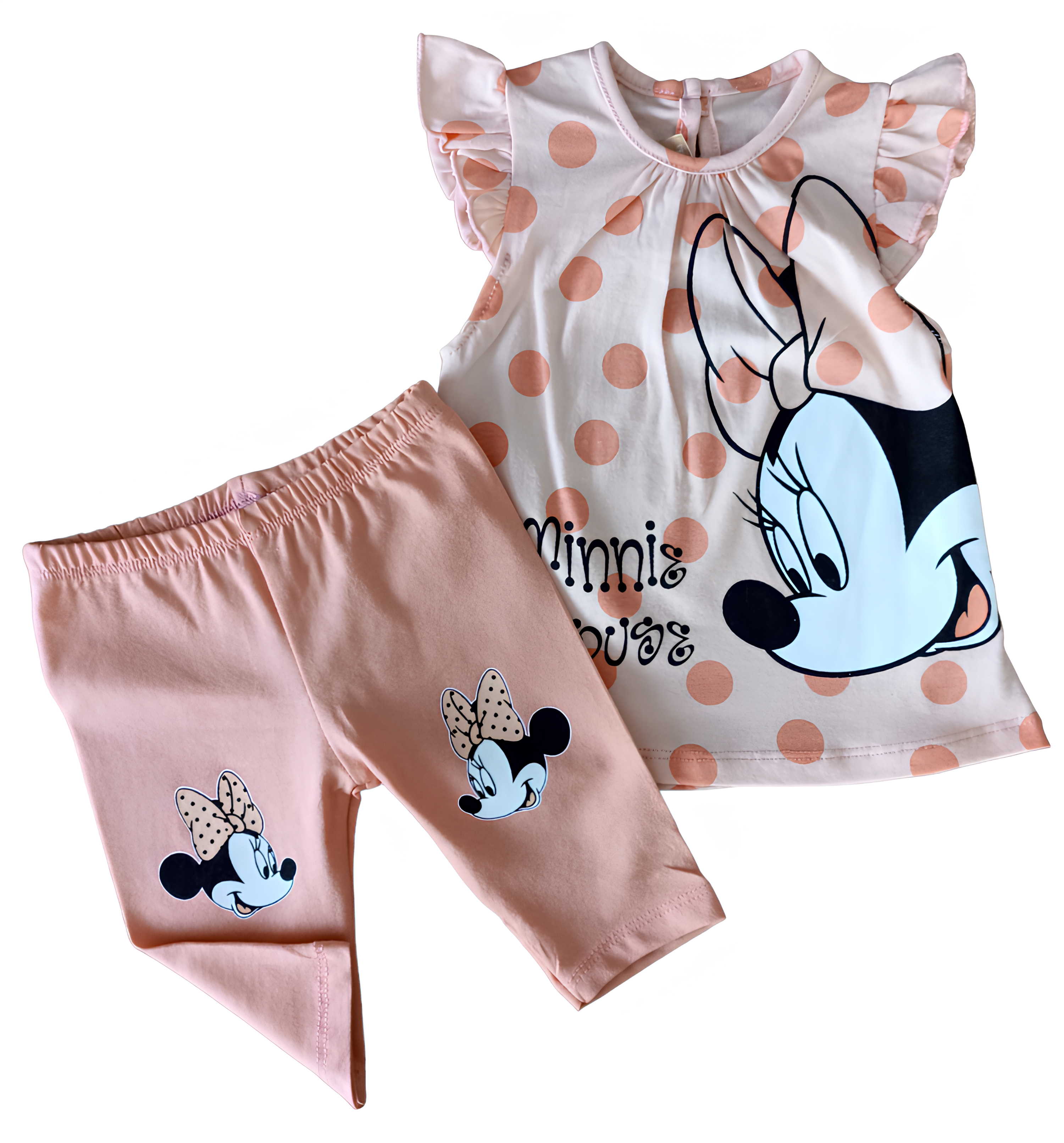 Çaren Baby Minnie Mouse Kız Bebek 2’li Takım