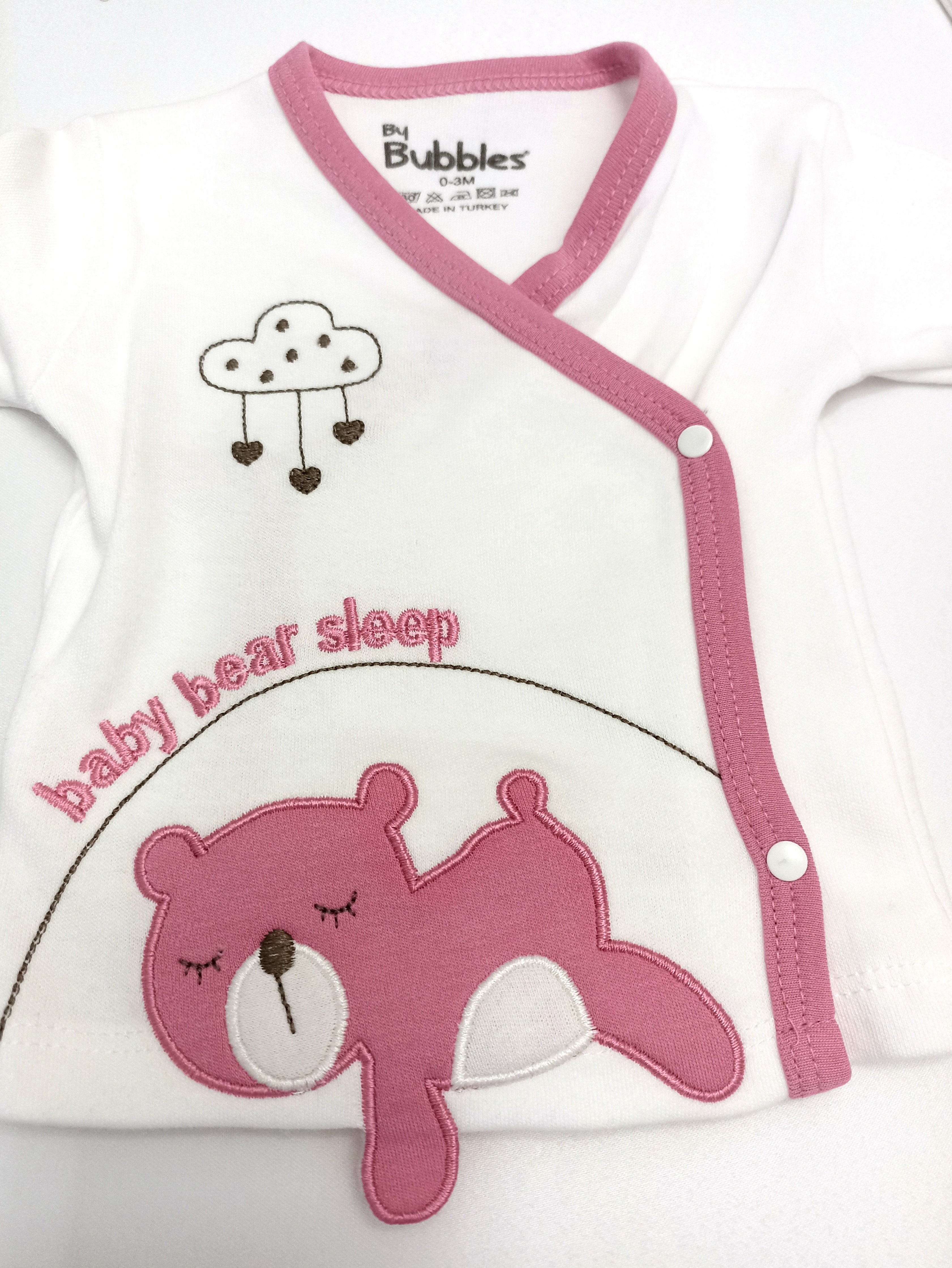 Çaren Baby % 100 Cotton Uyuyan Ayıcık 5’li Hastane Çıkışı