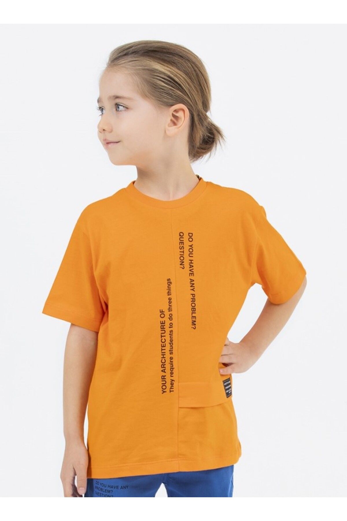 Çaren Kids- Future Erkek Çocuk 2’li Takım-Yazı Baskı Detaylı T-shirt, Paça Ve Beli Lastikli Pantolon