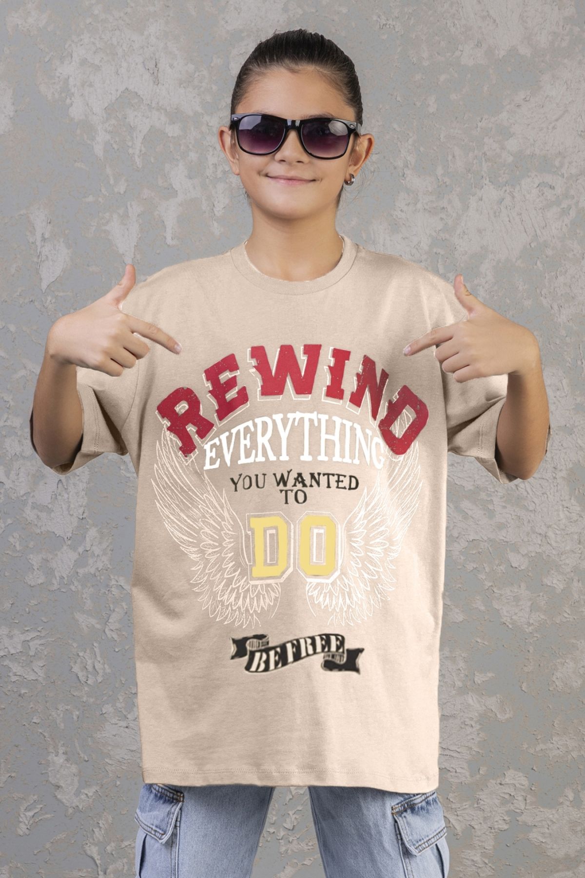 Çaren Kids- Erkek Oversize % 100 Pamuk T-shirt