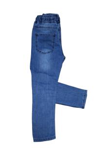 Prato -% 100 Pamuk Erkek Çocuk Denim Pantolon- Beli Lastik, Bağcık Detaylı Erkek Çocuk Jeans